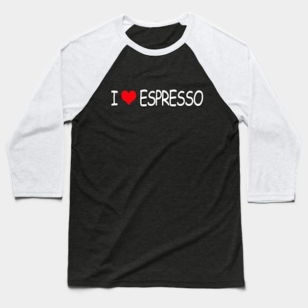 espresso Baseball T-Shirt by martian
